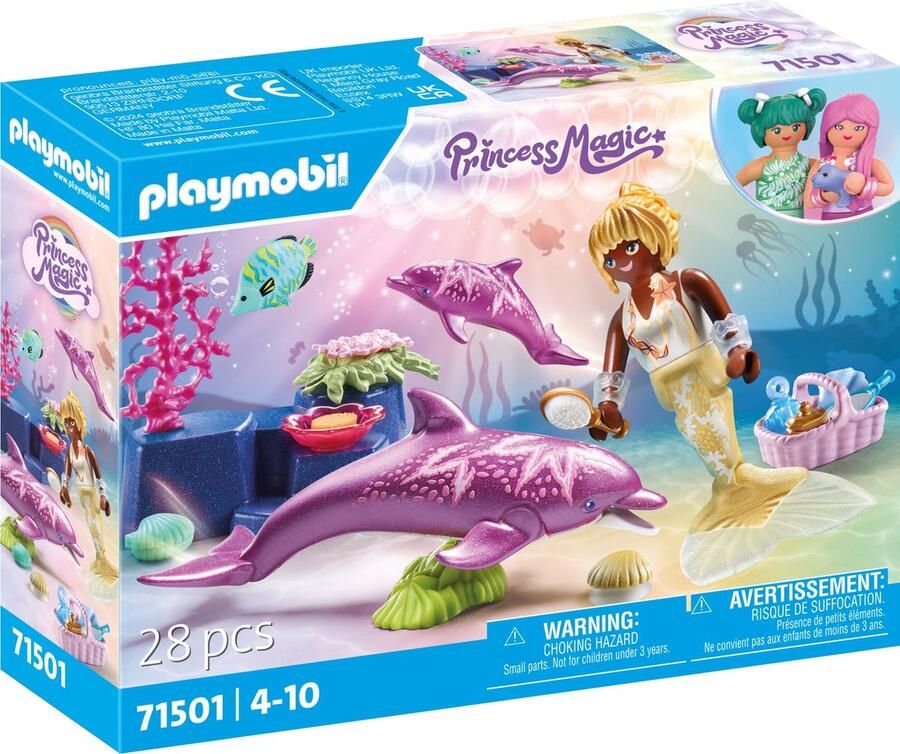 Coppens Playmobil Princess magic 71501 zeemeermin met dolfijnen