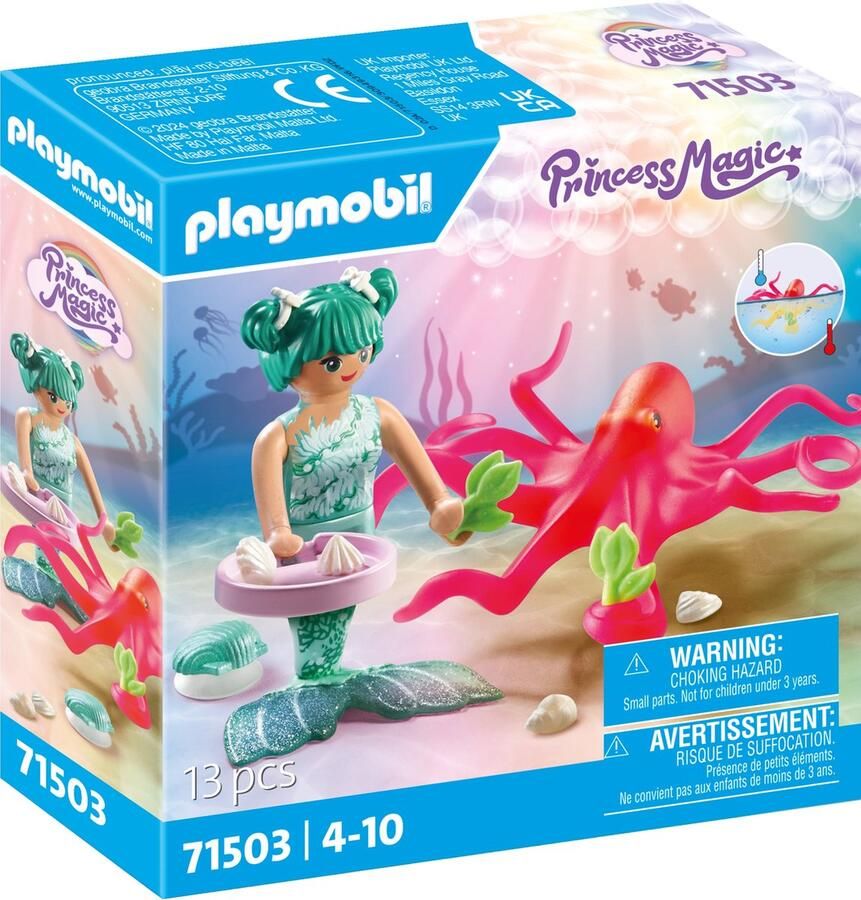 Coppens Playmobil Princess magic 71503 zeemeermin met van kleur veranderende octopus