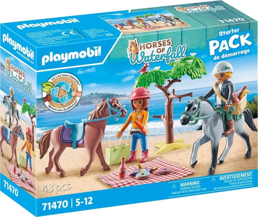 Coppens Playmobil Horses of waterfall 71470 paardrijden naar het strand met Amelia & Ben