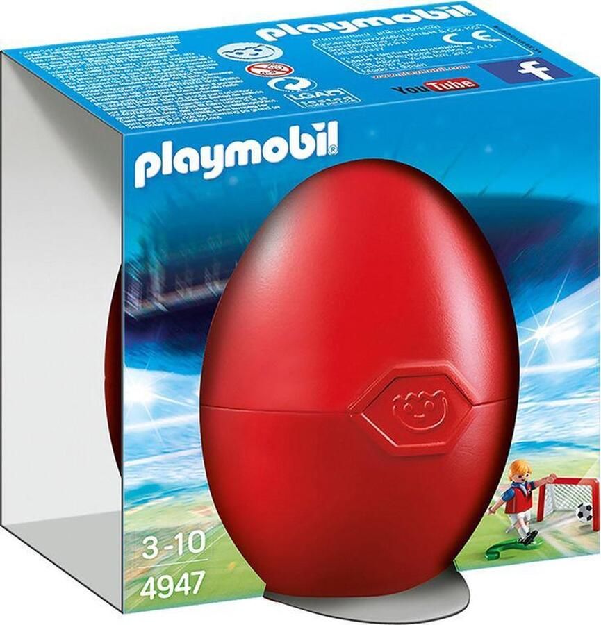 PLAYMOBIL Voetballer met goal Joueur de football avec cage au but