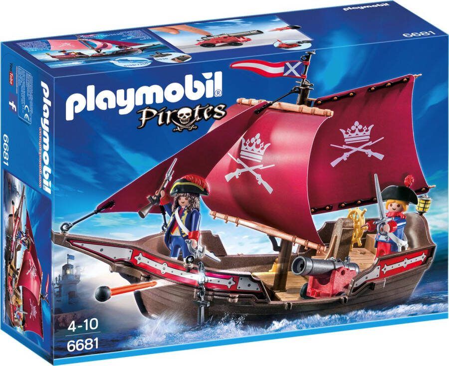 PLAYMOBIL Soldatenzeilschip met kanonnen 6681