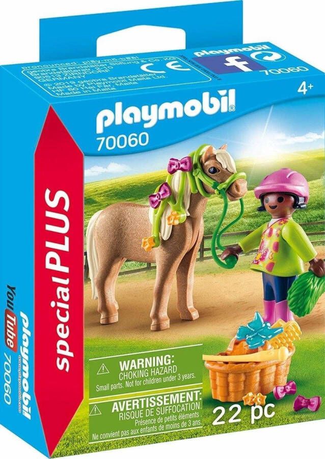 PLAYMOBIL Special Plus Meisje Met Pony 70060