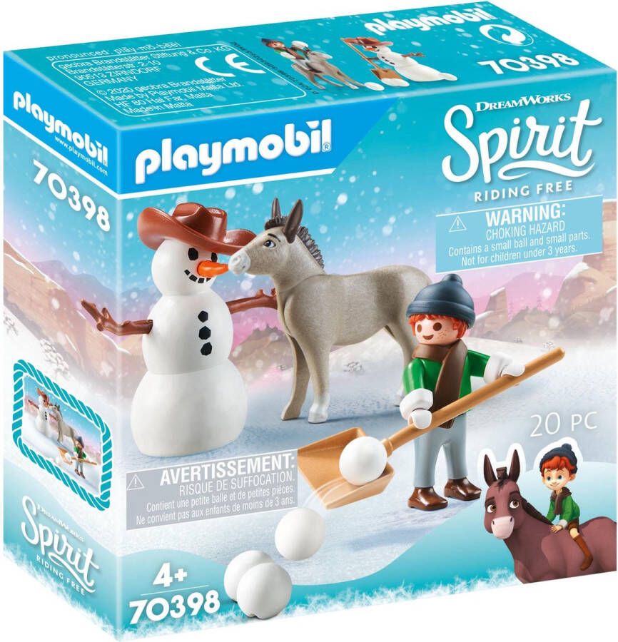 Playmobil Spirit 70398 Sneeuwpret met Snips en Meneer Carrots OP=OP