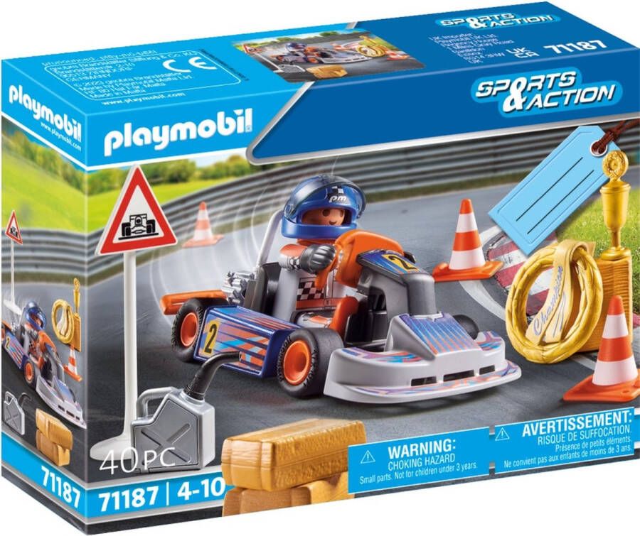 PLAYMOBIL Sports and action racekart 71187