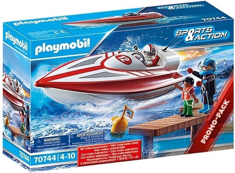 Playmobil Sports Action 70744 speedboot met onderwatermotor OP=OP