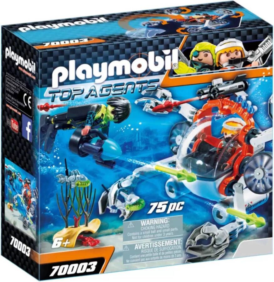 Playmobil Â Top Agents 70003 SPY TEAM Bemande onderwaterrobot