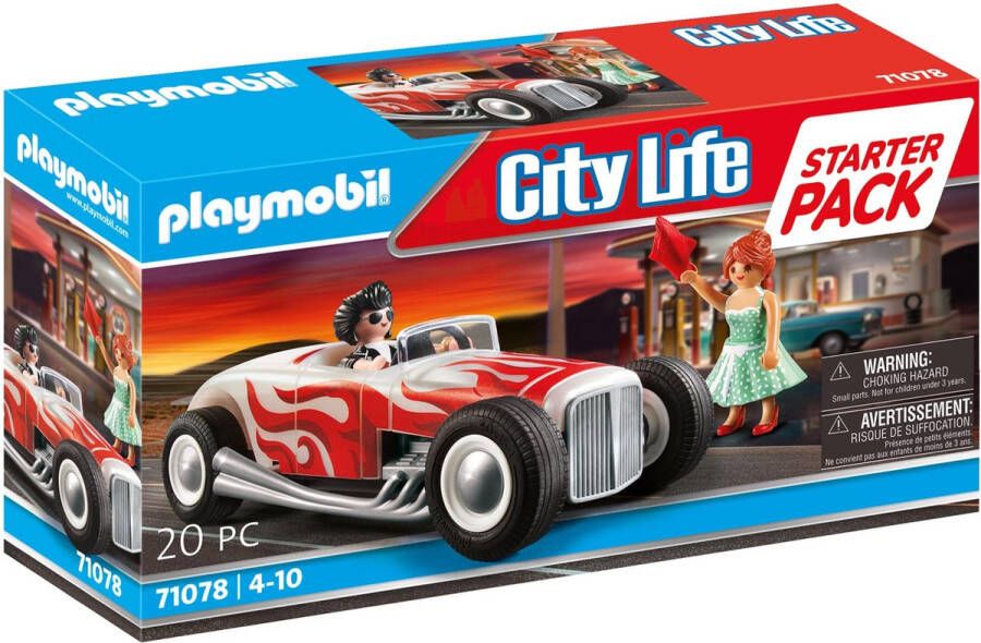 Playmobil City Life 71078 starterpack hot rod