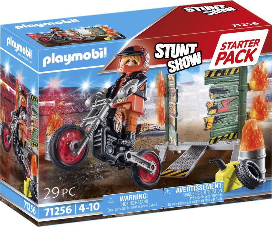 Playmobil? Playmobil Stunt show 71257 Starterpack stuntshow motor met vuurmuur