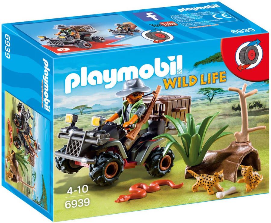 PLAYMOBIL Wild Life Stroper Met Quad 6939