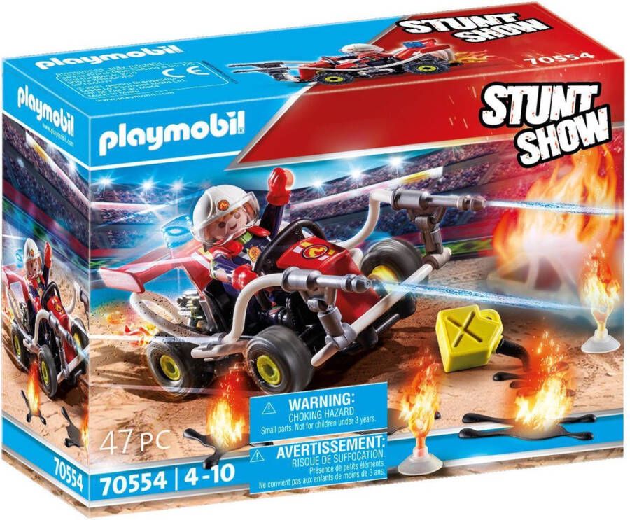 PLAYMOBIL Stuntshow Brandweerkart 70554