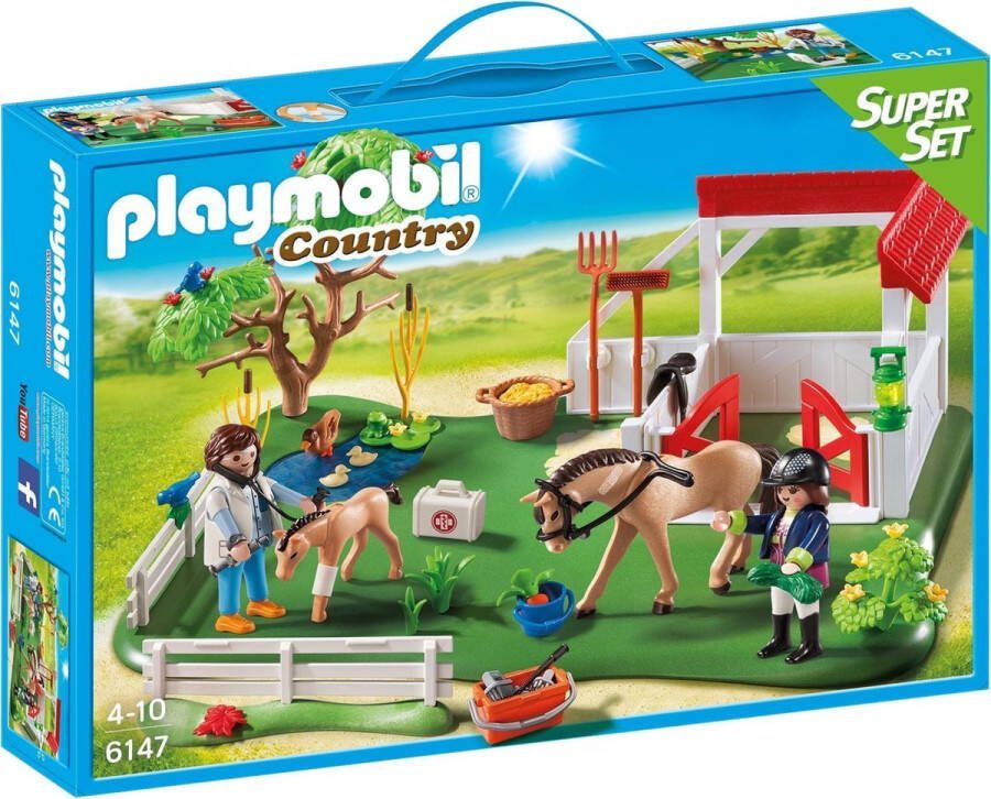 PLAYMOBIL SuperSet Eerste Hulp in de stal 6147