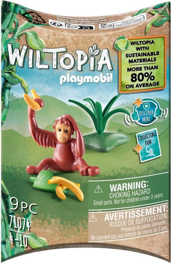 PLAYMOBIL Wiltopia Baby orang-oetan 71074