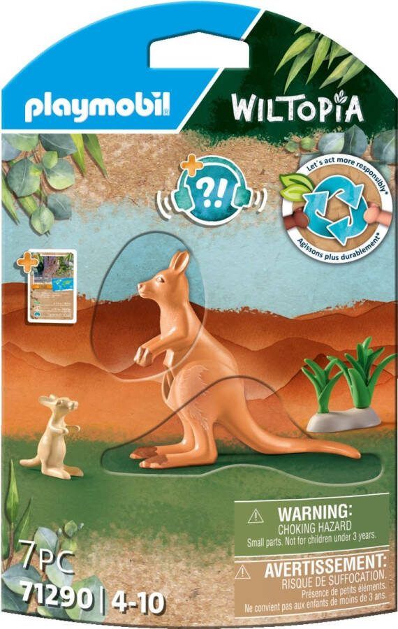 PLAYMOBIL PLAYMOBL Wiltopia Kangoeroe met welp 71290