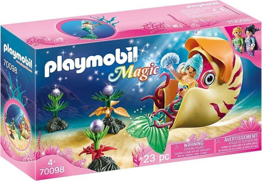 Playmobil Magic 70098 zeemeermin met zeeslakkengondel