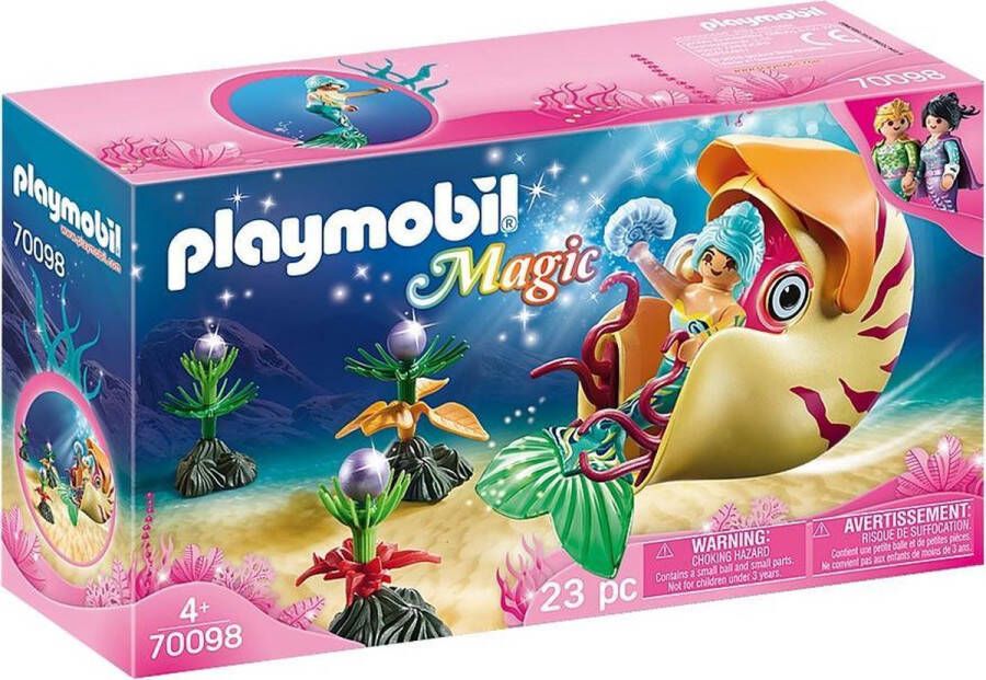 Playmobil Â Magic 70098 zeemeermin met zeeslakkengondel
