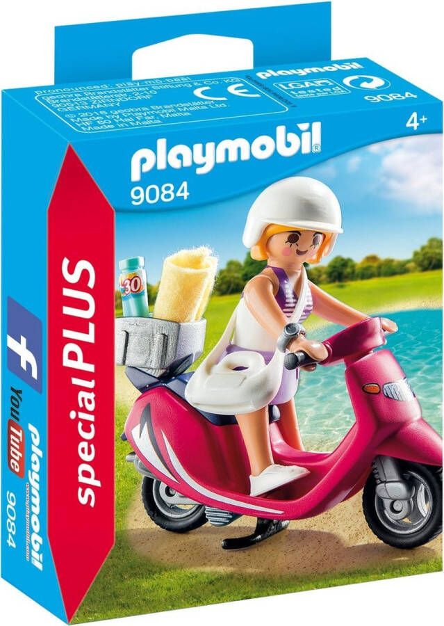 PLAYMOBIL Special Plus Zomerse bestuurder met scooter 9084