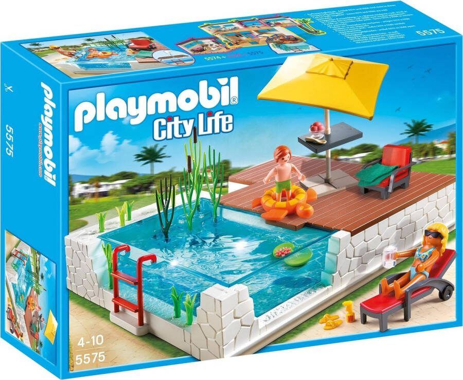 PLAYMOBIL Zwembad met terras Piscine avec terrasse