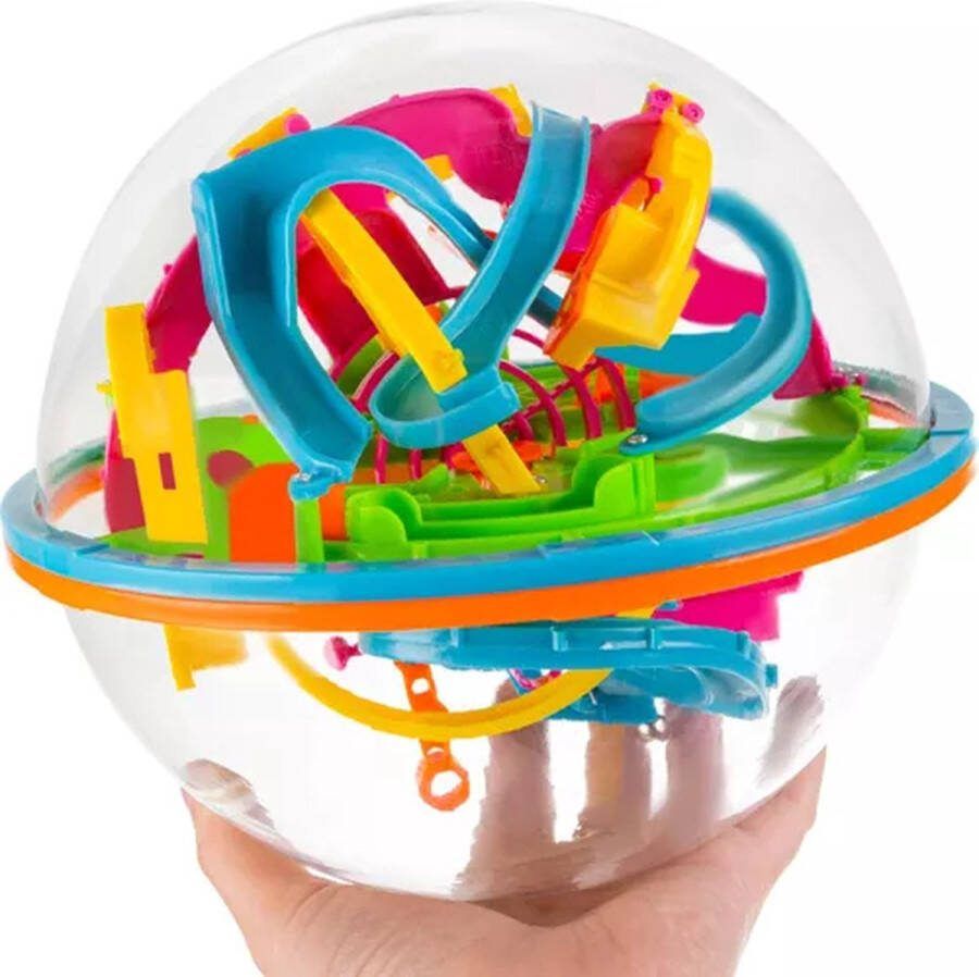 Playos 3D-Doolhofspel 138 Obstakels Ø18cm Breinbreker 3D Maze Leerpuzzel Educatief Speelgoed Sinterklaas
