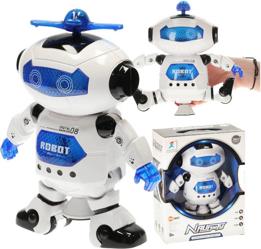 Playos Dansende Robot LED Verlichting met Geluid Speelgoed Robot geschikt voor Android Kinderspeelgoed STEM Speelgoed Kinderen Speelgoedrobot Sinterklaas Kerst