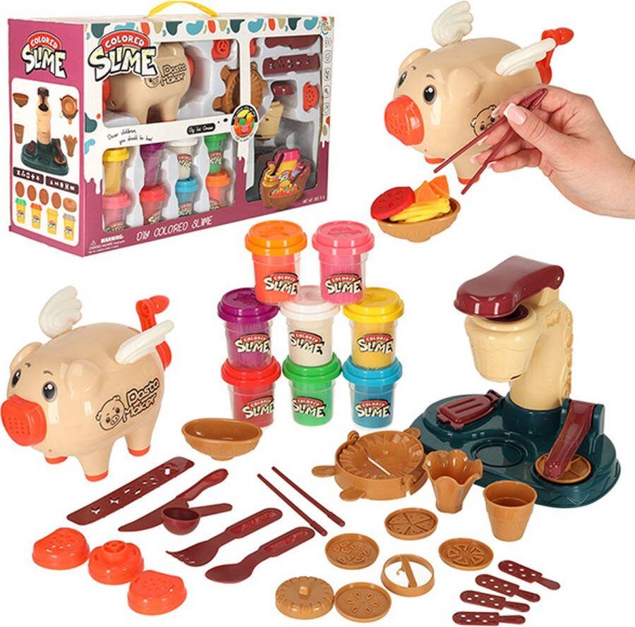 Playos IJsmachine en Pastamachine Klei Speelset met 8 kleuren klei Extra Groot inclusief Accessoires Klei Set Speelgoed Sensorisch Speelgoed Creatief Speelgoed