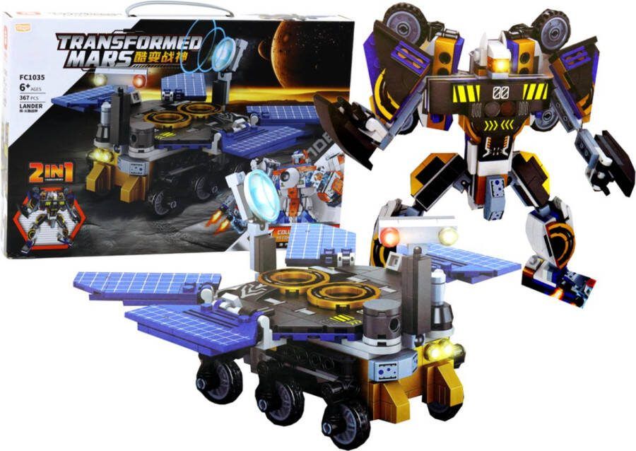 Playos Robot Transformers 367 Delig Ruimte #4 Ruimteschip Constructiespeelgoed Bouwblokken Bouwen Constructieblokken Bouwpakket Bouwset 3D Puzzel