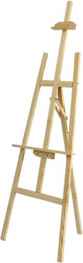 Playos Schildersezel 170 cm Hout Inklapbaar Verstelbare Doekhoogte Kinderen en Volwassenen voor Schildersdoeken Ateliersezel
