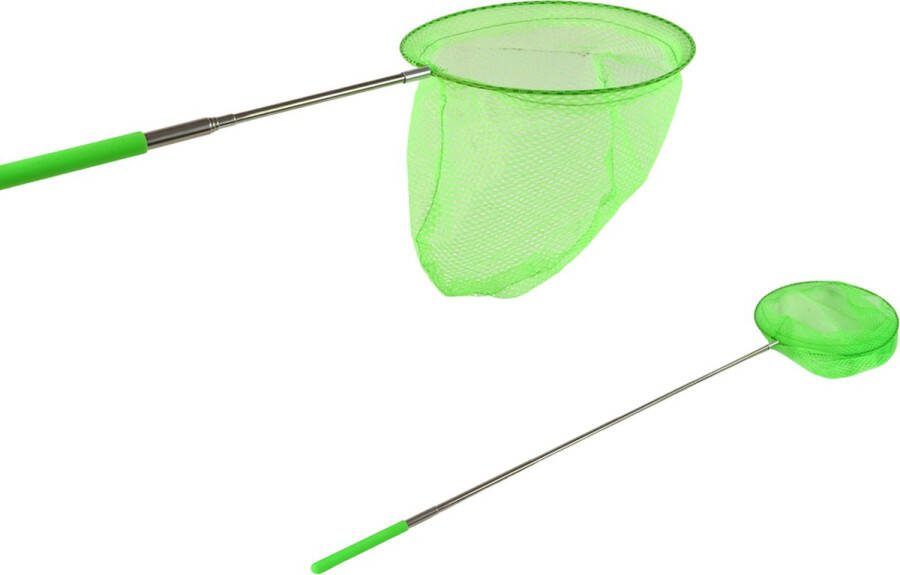 Playos Telescopisch Insectennet Groen tot 85 cm Buitenspeelgoed Insecten Speelgoed Vlindernet Visnet Kinderen Schepnet Insectenvanger