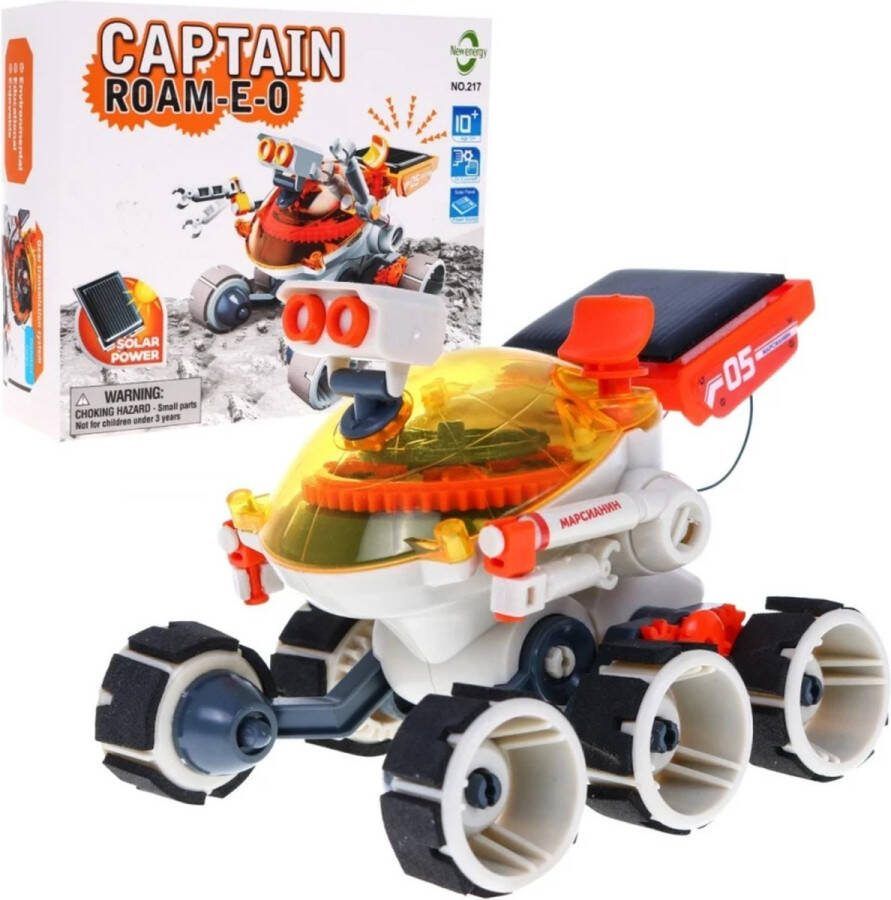 Playos Zonne-energie Robot Oranje STEM Speelgoed Educatief Technisch Speelgoed Bouwen Constructiespeelgoed -Groene Energie