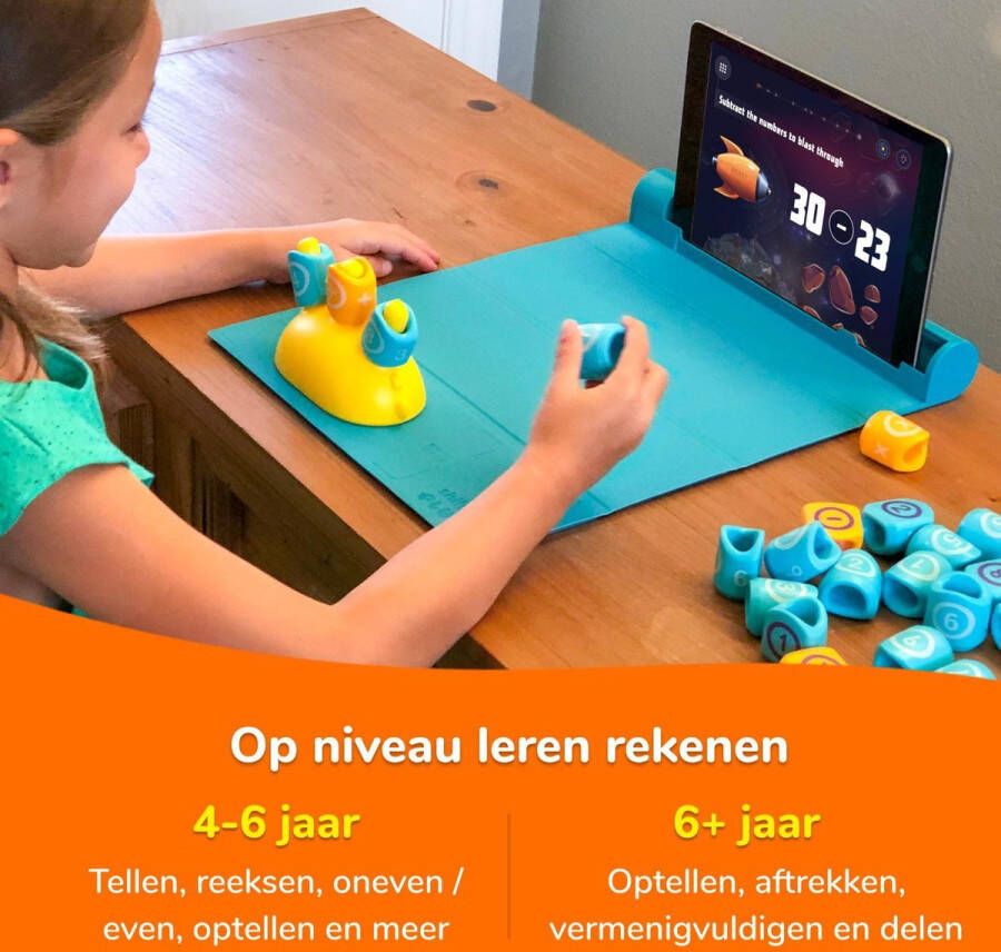 PlayShifu Plugo Count by (met app) leren en spelen met een tablet STEM-speelgoed voor kinderen vanaf 4 jaar (tablet niet inbegrepen)