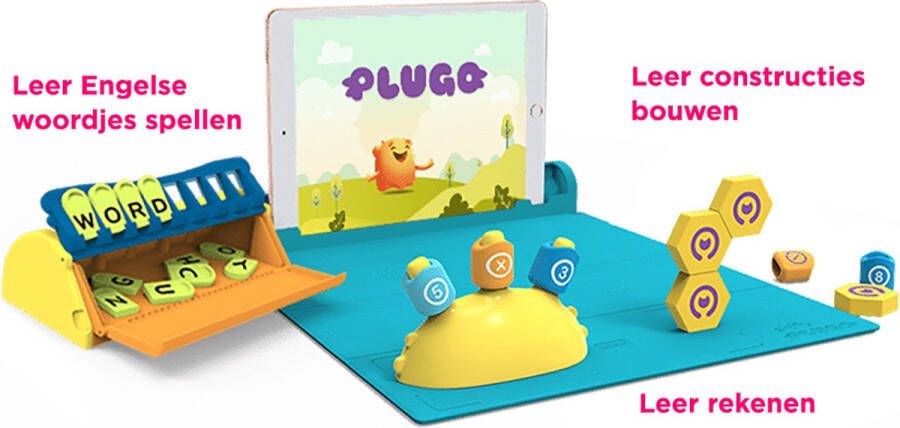 PlayShifu Plugo STEM Wiz Pack by leren en spelen met een tablet STEM-speelgoed voor kinderen vanaf 4 jaar (tablet niet inbegrepen)