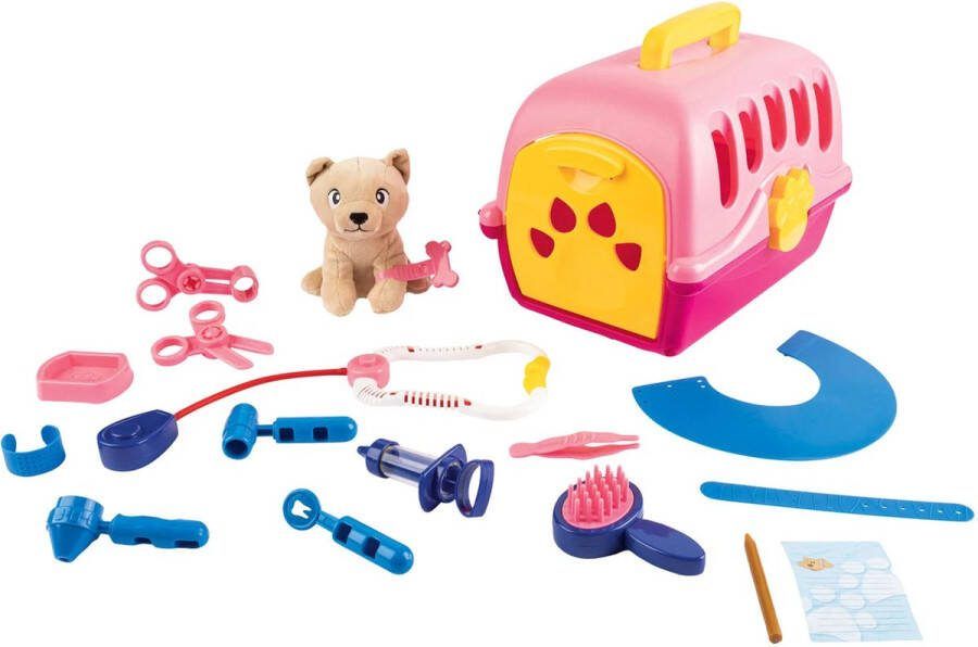 Playtive Dierenarts speelset Knuffel hond en div accessoires