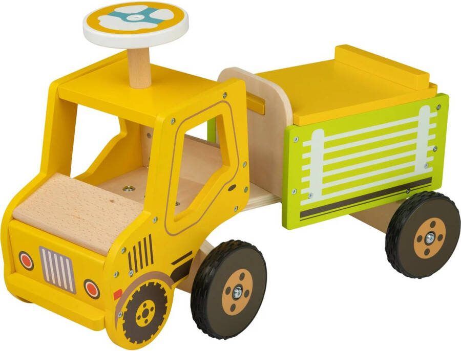 Playtive Duwtruck Loopauto Loopwagen Geel