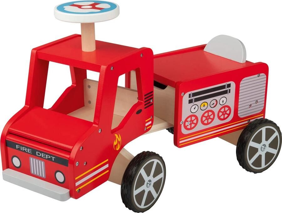 Playtive Duwtruck Loopauto Loopwagen Rood