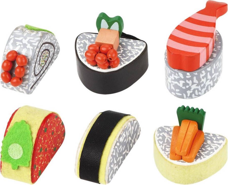 Playwood houten Sushi set op dienblad