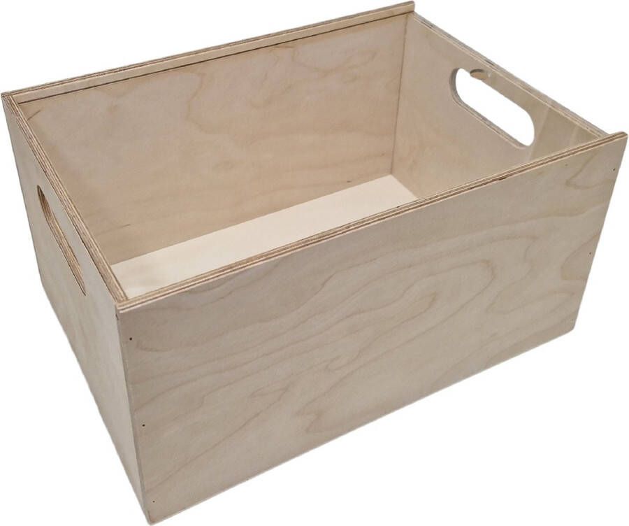 Playwood opbergkist schuifdeksel plexiglas