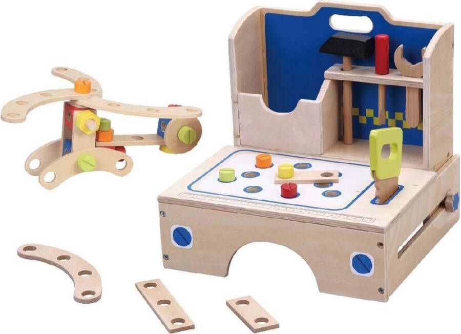 Playwood Werkbank tafelmodel inclusief accessoires Houten werkbank opklapbaar