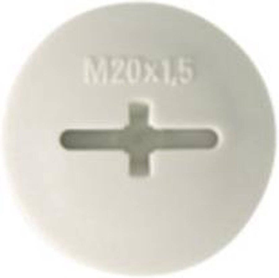 Plieger blindstop kabeldoos M20 5 stuks in zak BLINDSTOP M20 KABELDOOS