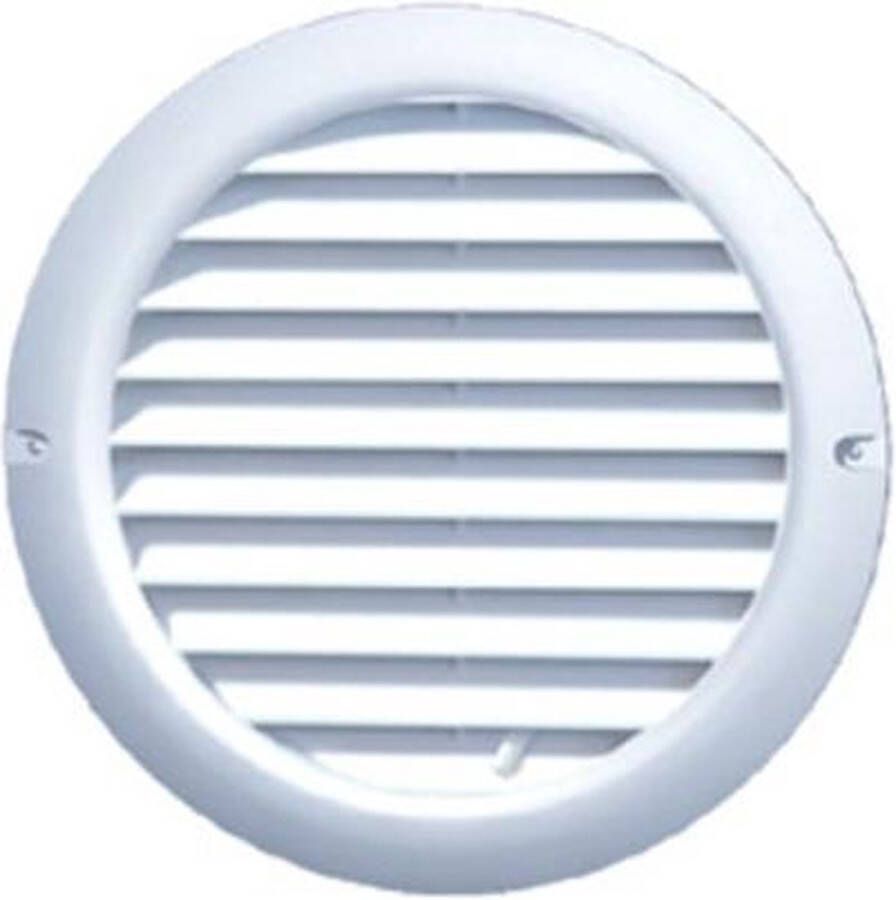 Plieger Kunststof Ventilatierooster Rond ø 100 150 mm Wit