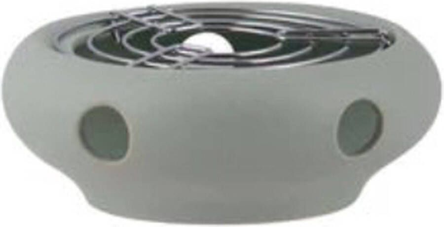 Plint theepot verwarmer theelichtje in de kleur Leaf green 15 5 cm