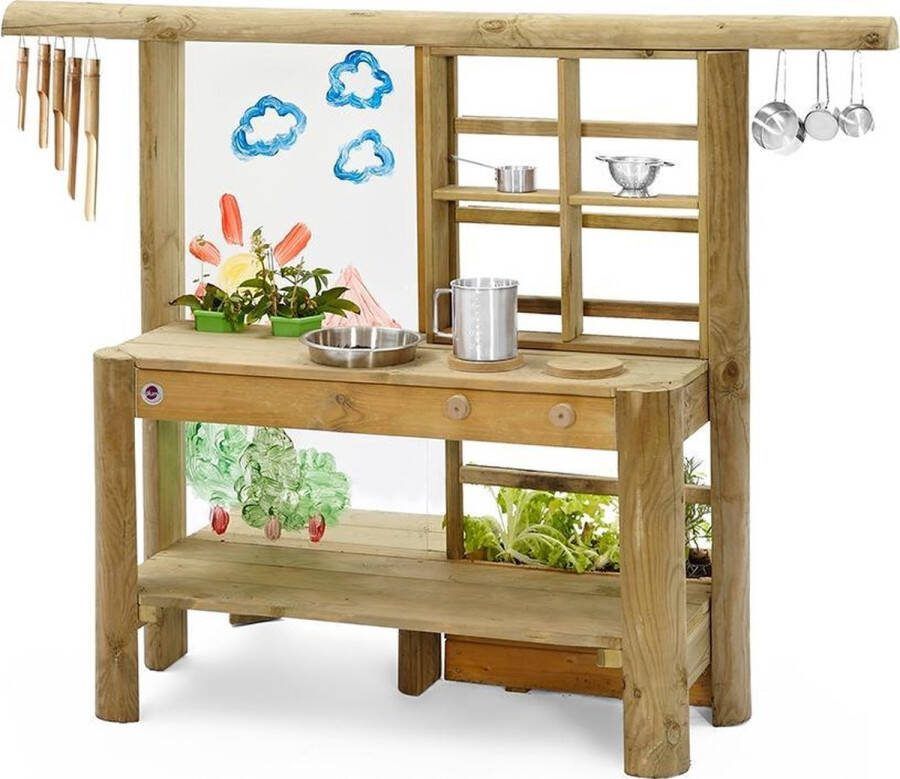 PLUM Modder Keuken Hout Outdoor Discovery Mud Pie Kitchen