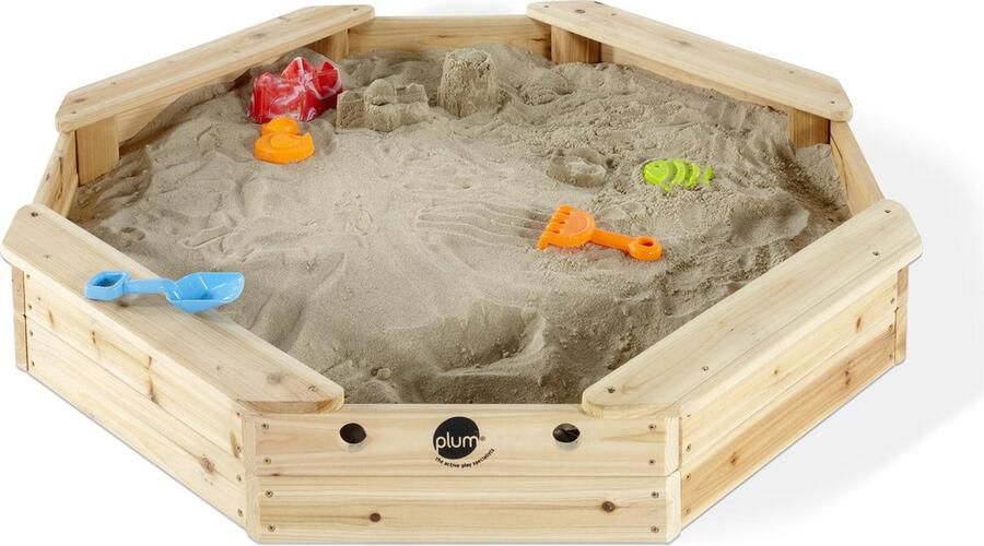 Plum Treasure Beach Houten zandbak 116x116x16cm