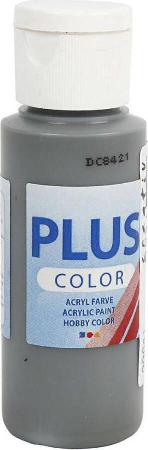 Plus Color Acrylverf Donkergrijs 60 ml