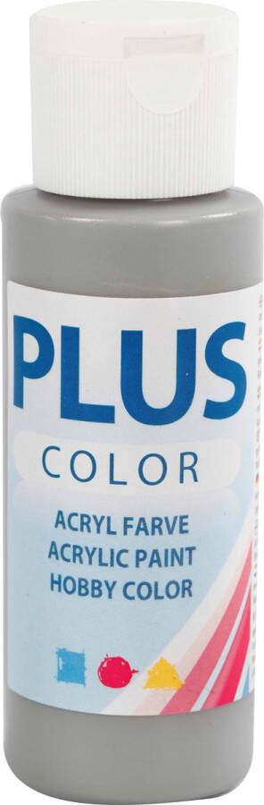 Plus Color Acrylverf 60 ml Zilvergrijs