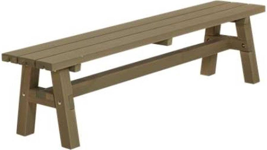 Plus Danmark Bank vuren Country gegrond grijsbruin 37 x 177 x 46 cm