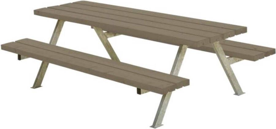 Plus Danmark Kinderpicknicktafel vuren gegrond grijsbruin | Alpha 118 x 177 x 57 cm