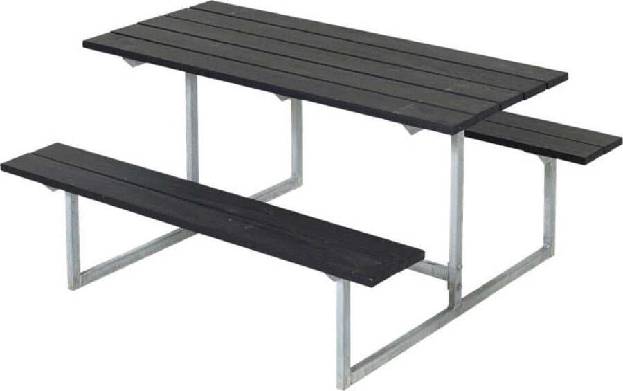 Plus Danmark Kinderpicknicktafel vuren geimpregneerd Basic zwart 110 x 110 x 57 cm (B x L x H)