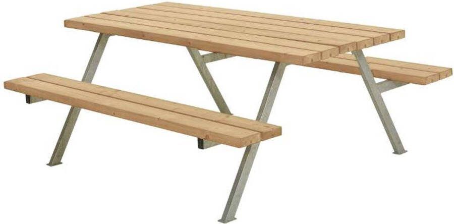 Plus Danmark Picknicktafel thermowood Alpha 161 x 177 x 73 cm