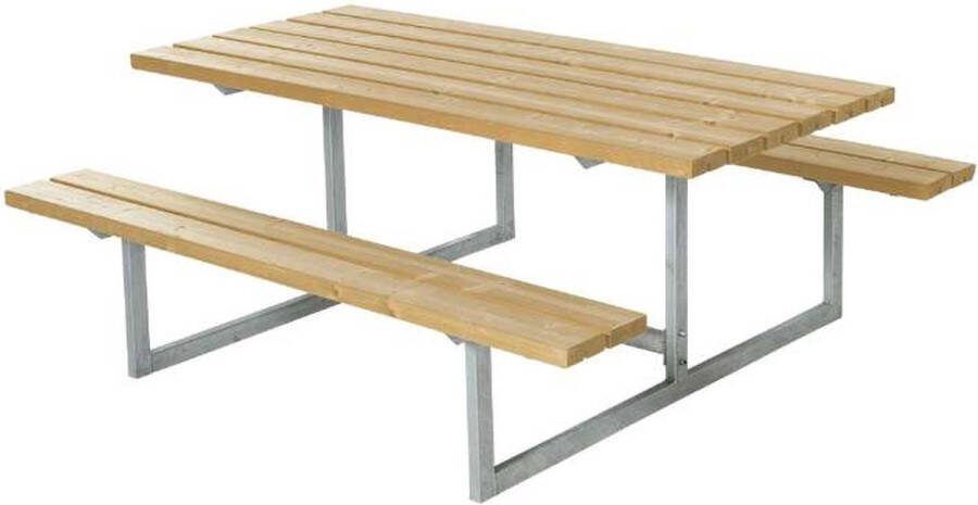 Plus Danmark Picknicktafel thermowood Basic 160 x 177 x 73 cm