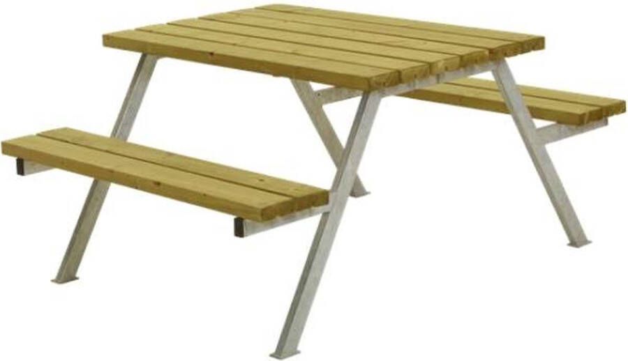 Plus Danmark Picknicktafel vuren geimpregneerd | Alpha 161 x 118 x 73 cm