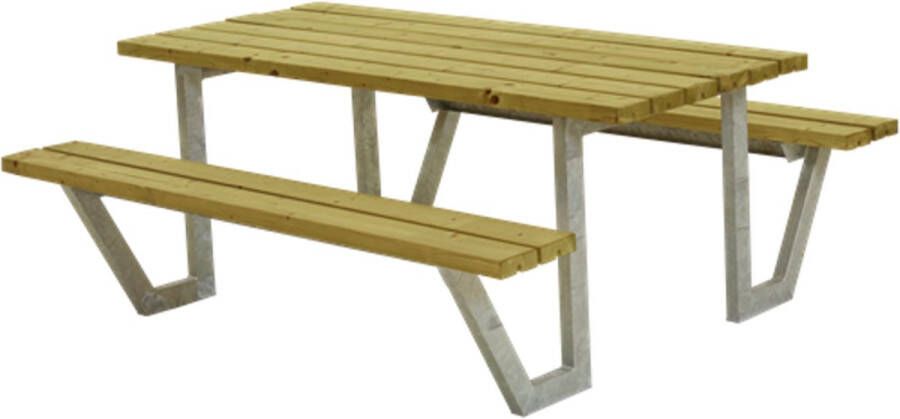 Plus Danmark Picknicktafel vuren geimpregneerd Wega 161 x 177 x 73 cm